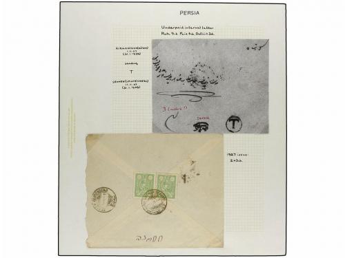 ✉ IRAN. 1926-29 issue. Thirty three covers with POSTAGE DUE 
