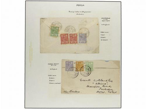 ✉ IRAN. 1926-29 issue. Fifthy-three covers, foreing destinat
