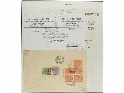 ✉ IRAN. 1926-29 issue. Fifthy-three covers, foreing destinat