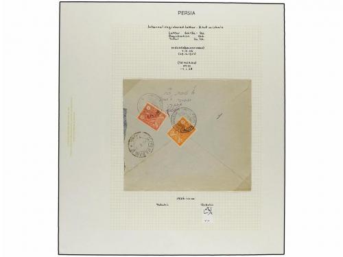 ✉ IRAN. 1926-29 issue. Fifthy-three covers, foreing destinat