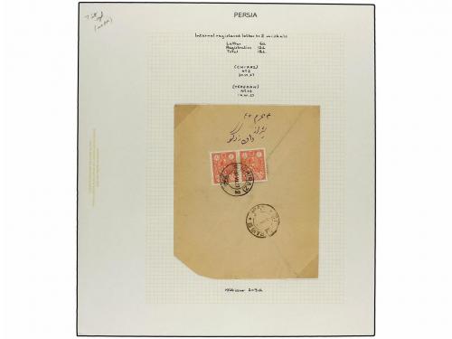 ✉ IRAN. 1926-29 issue. Fifthy-three covers, foreing destinat