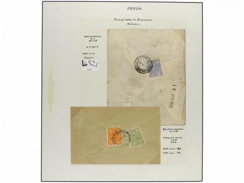 ✉ IRAN. 1926-29 issue. Fifthy-three covers, foreing destinat