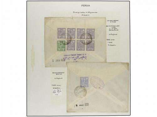 ✉ IRAN. 1926-29 issue. Fifthy-three covers, foreing destinat