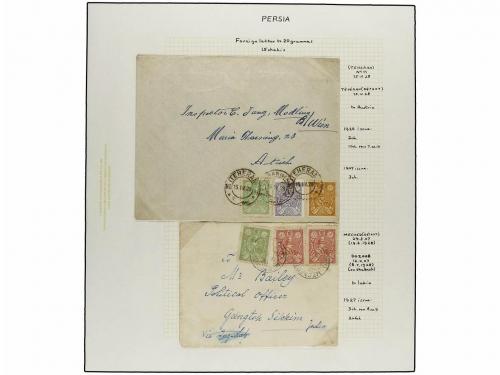 ✉ IRAN. 1926-29 issue. Fifthy-three covers, foreing destinat