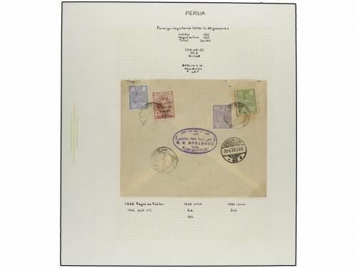 ✉ IRAN. 1926-29 issue. Fifthy-three covers, foreing destinat