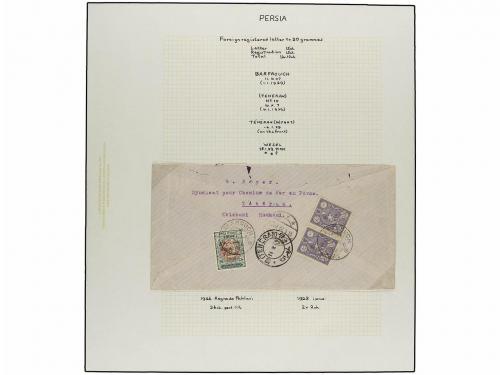 ✉ IRAN. 1926-29 issue. Fifthy-three covers, foreing destinat