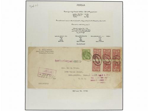 ✉ IRAN. 1926-29 issue. Fifthy-three covers, foreing destinat