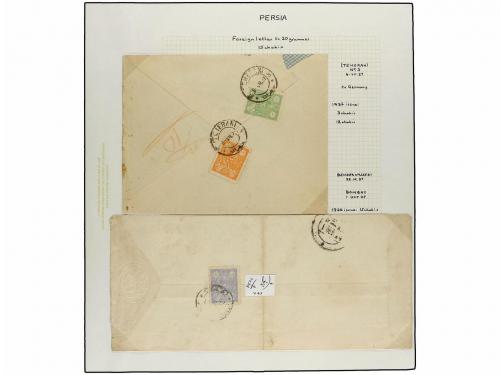 ✉ IRAN. 1926-29 issue. Fifthy-three covers, foreing destinat