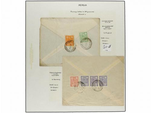 ✉ IRAN. 1926-29 issue. Fifthy-three covers, foreing destinat