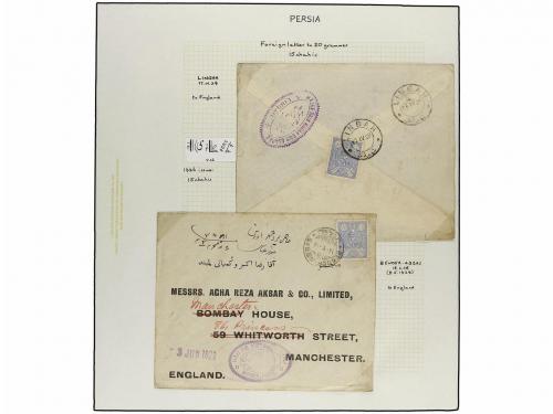 ✉ IRAN. 1926-29 issue. Fifthy-three covers, foreing destinat