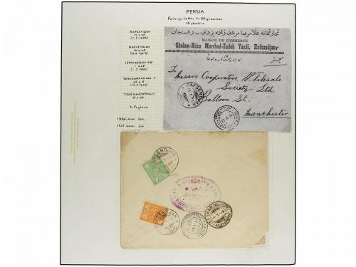 ✉ IRAN. 1926-29 issue. Fifthy-three covers, foreing destinat