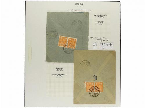 ✉ IRAN. 1926-29 issue. Fifthy-three covers, foreing destinat