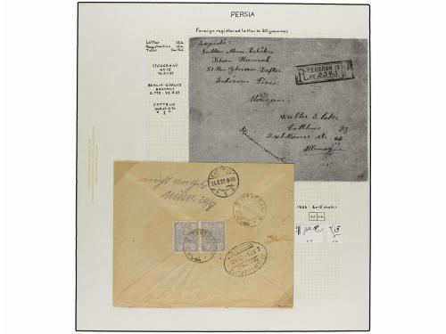 ✉ IRAN. 1926-29 issue. Fifthy-three covers, foreing destinat