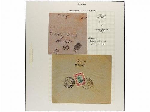 ✉ IRAN. 1929 issue. Thirty two covers, with POSTAGE DUE mark