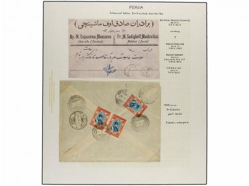 ✉ IRAN. 1929 issue. Thirty two covers, with POSTAGE DUE mark