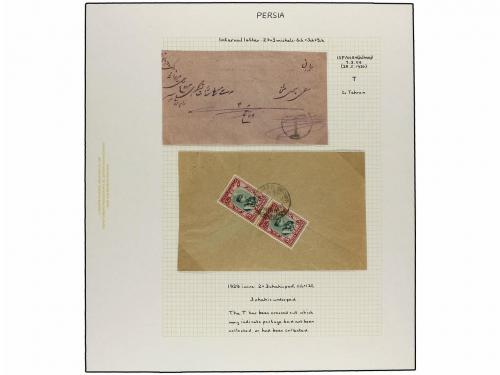 ✉ IRAN. 1929 issue. Thirty two covers, with POSTAGE DUE mark