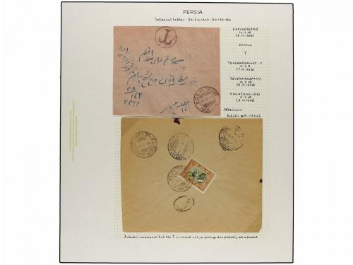 ✉ IRAN. 1929 issue. Thirty two covers, with POSTAGE DUE mark