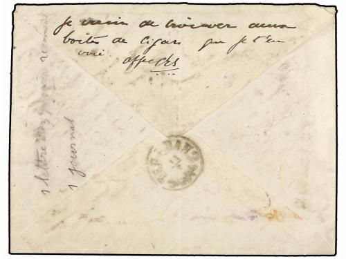 ¿ IRAN. 1902. TAURIS to TEHERAN. 10 ch. grey postal stationa