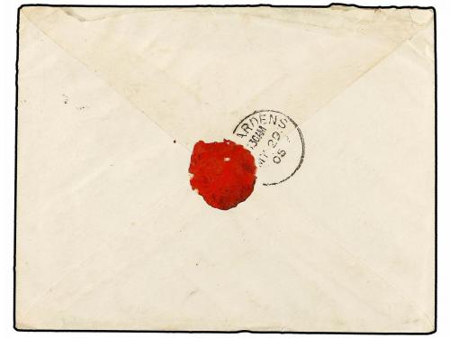 ✉ IRAN. 1905. TEHERAN to GREAT BRITAIN. 6 ch. on 10 ch. grey