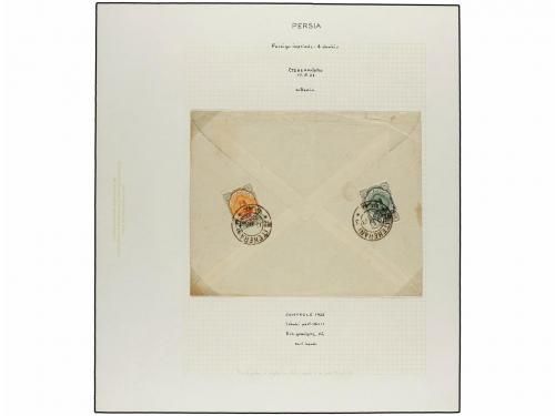 ✉ IRAN. 1922. PROVISIONAL ISSUE. Fifteen covers sent abroad,