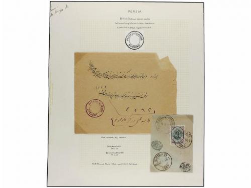 ✉ IRAN. 1916-17. Sixteen covers with BRITISH/INDIAN mark, PA