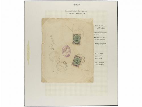 ✉ IRAN. 1911-21 issue. Seventeen covers, diverse frankings. 
