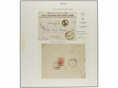 ✉ IRAN. 1911-21 issue. Nine covers with POSTAGE DUE markings