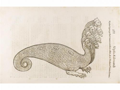 1639. LIBRO. (HISTORIA NATURAL). ALDROVANDI, ULISSIS:. HISTO