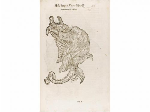 1639. LIBRO. (HISTORIA NATURAL). ALDROVANDI, ULISSIS:. HISTO