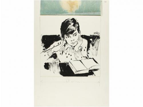 1972-3. ORIGINAL ARTÍSTICO. PALET:. LOTE DE 10 ORIGINALES DE