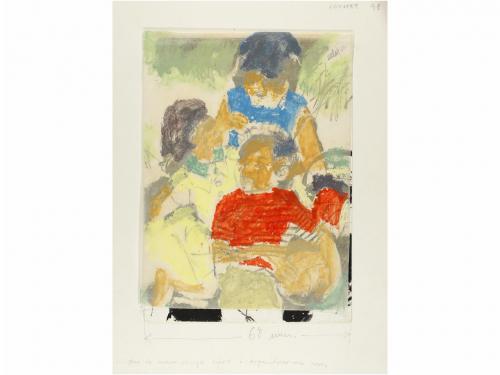 1972-3. ORIGINAL ARTÍSTICO. PALET:. LOTE DE 10 ORIGINALES DE