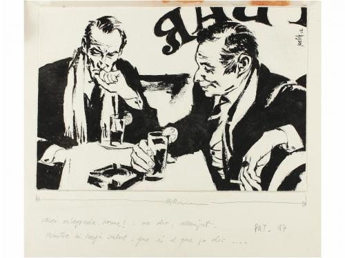 1972-3. ORIGINAL ARTÍSTICO. PALET:. LOTE DE 10 ORIGINALES DE