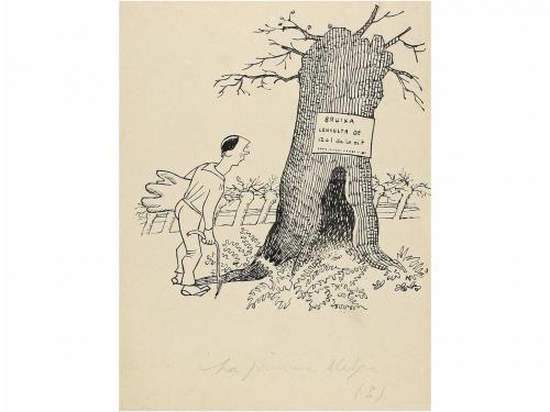 1920 CA. ORIGINAL ARTÍSTICO. CASTANYS:. LOTE DE 4 ORIGINALES