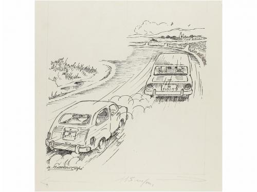 1930 CA. ORIGINAL ARTÍSTICO. BATLLORI GOFRE:. LOTE DE 6 ORIG