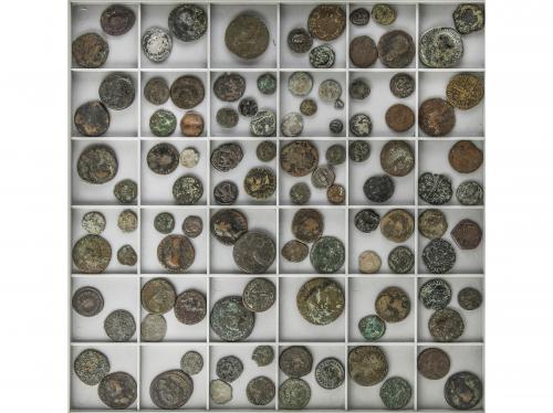 LOTES y COLECCIONES. Lote 210 monedas cobre. MONEDAS HISPANI
