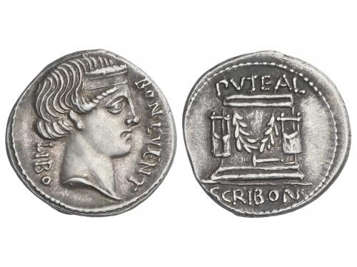 REPÚBLICA ROMANA. Denario. 62 a.C. SCRIBONIA. L. Scribonius 