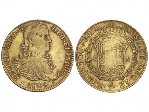FERNANDO VII. 8 Escudos. 1809. MÉXICO. H.J. 26,99 grs. Acuña