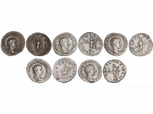 IMPERIO ROMANO. Lote 5 monedas Antoniniano. GORDIANO III (4)