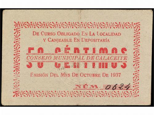 ARAGÓN-FRANJA DE PONENT. 50 Céntimos. C.M. de CALACEITE (Ter