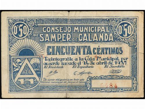 ARAGÓN-FRANJA DE PONENT. 50 Céntimos. C.M. de SAMPER DE CALA