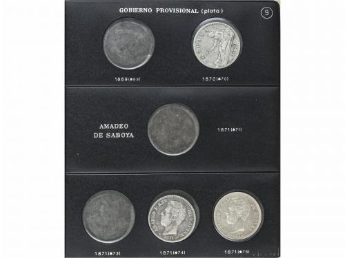 LOTES CENTENARIO. Lote 31 monedas 5 Pesetas. 1870 a 1899. GO