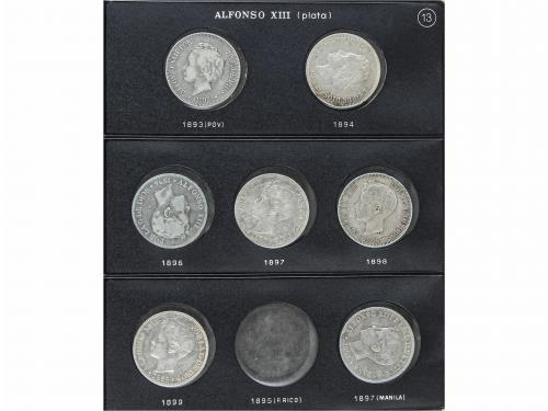 LOTES CENTENARIO. Lote 31 monedas 5 Pesetas. 1870 a 1899. GO