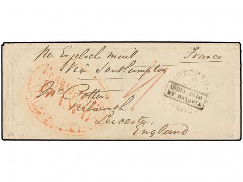 ✉ INDIA HOLANDESA. 1864. PROBOLINGG to ENGLAND. Envelope wi