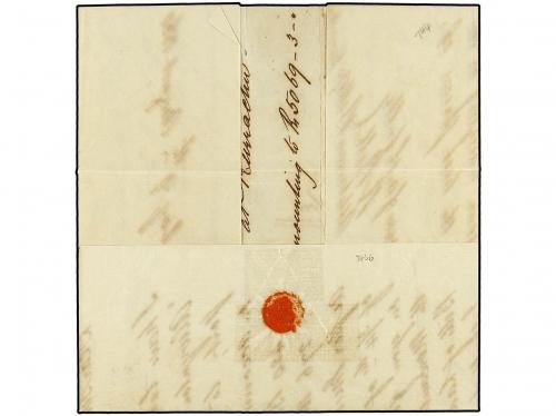 ✉ MAURICIO. 1861. BOMBAY to MAURITIUS. Entire letter rated
