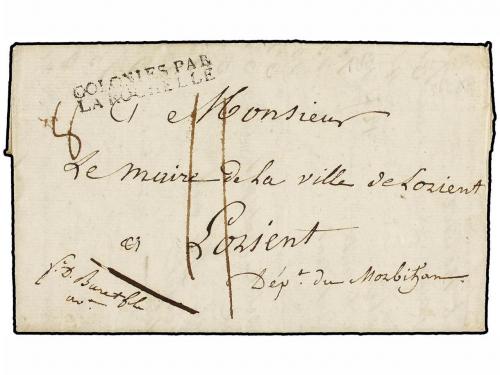 ✉ MAURICIO. 1816 (May 26). PORT LOUIS to L&#39;ORIENT. Entire le