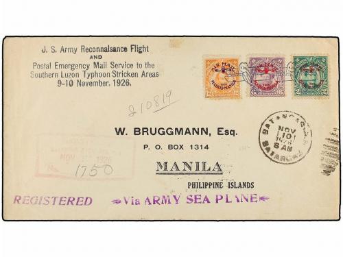 ✉ FILIPINAS. 1926 (10 Noviembre). AIR MAIL. BATANGAS a MANIL