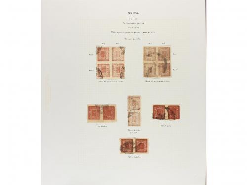 NEPAL. 1917-30. New Printings. Oustanding collection of 2 a