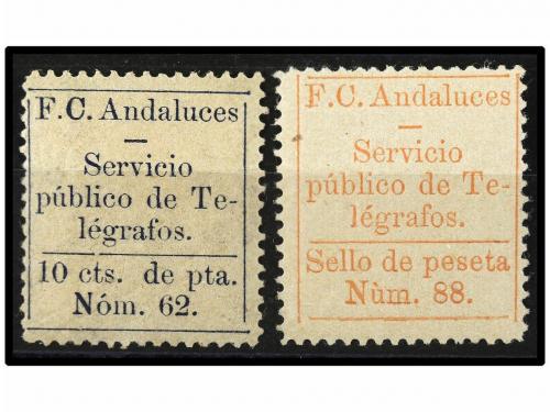 * ESPAÑA: TELEGRAFOS PARTICULARES. Ed. 4. FERROCARRILES ANDA
