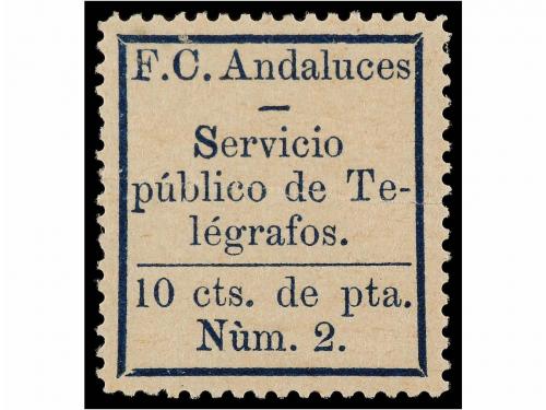 * ESPAÑA: TELEGRAFOS PARTICULARES. Ed. 6. FERROCARRILES ANDA