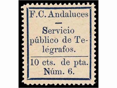 * ESPAÑA: TELEGRAFOS PARTICULARES. Ed. 6. FERROCARRILES ANDA